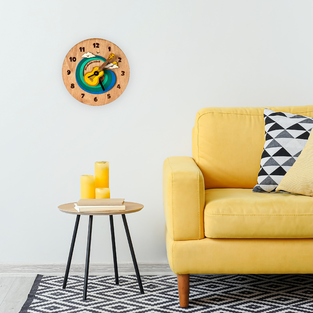 ‘It’s Ukulele O’clock’ Wall Clock