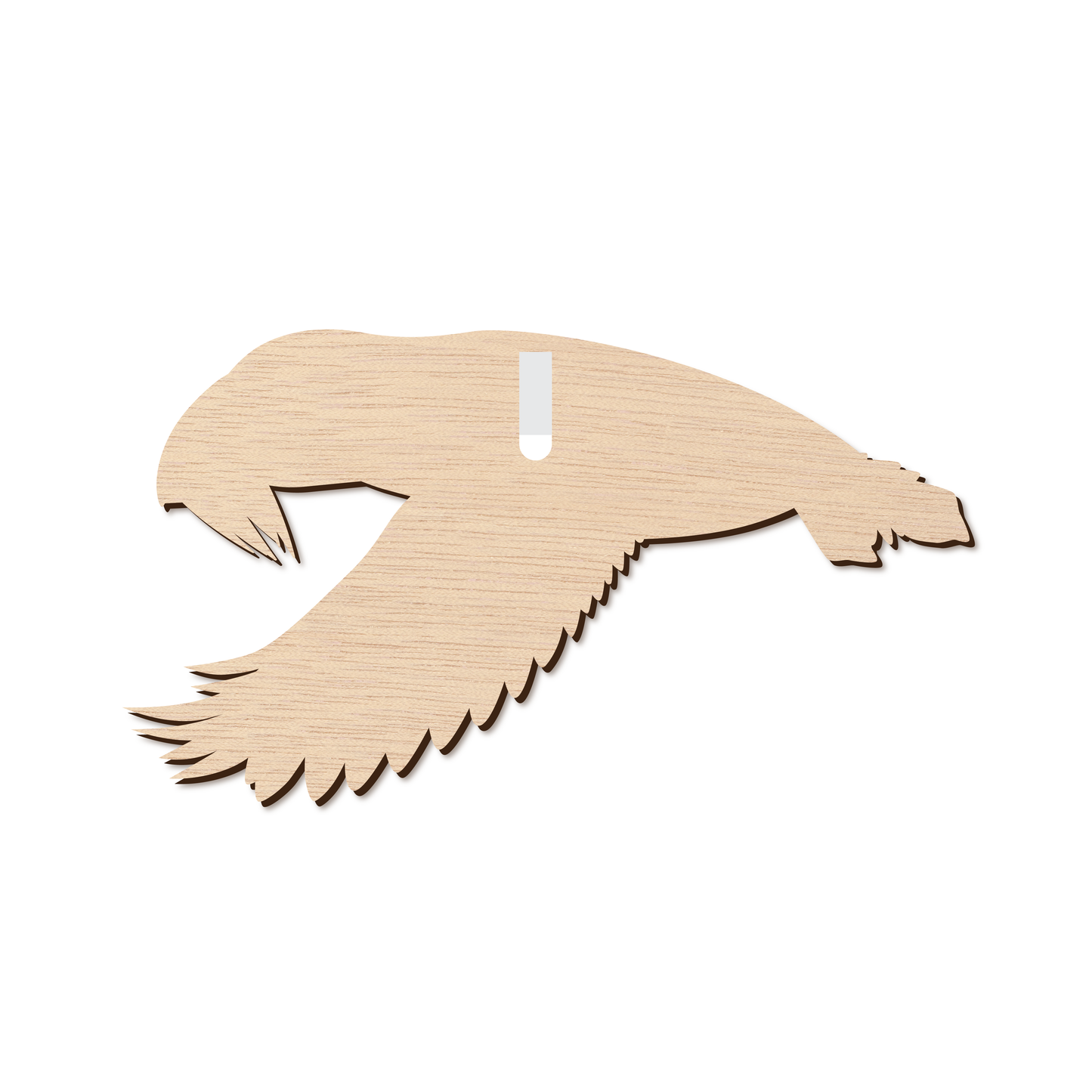 Flying Puffin Wall Plaque No 1 (NATURAL)