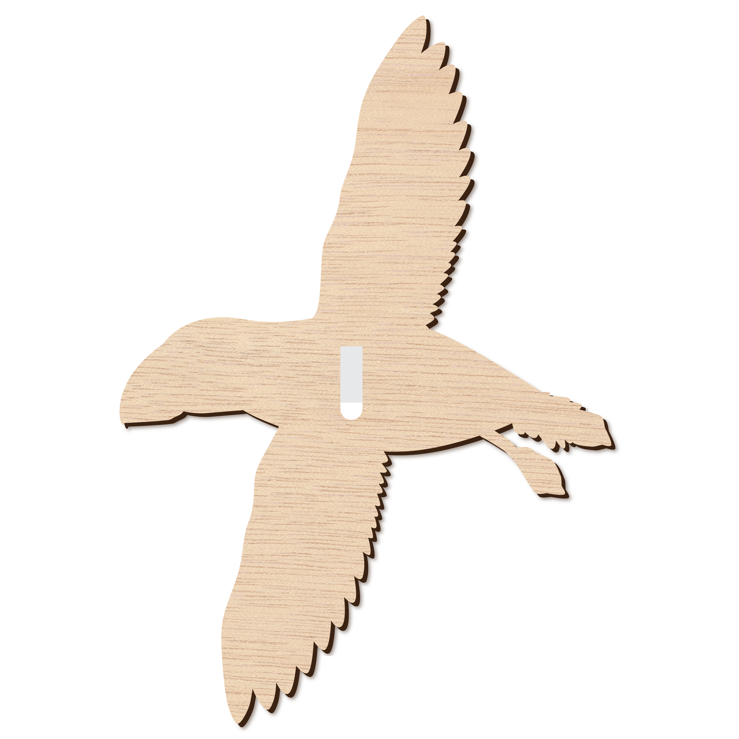 Flying Puffin Wall Plaque No 2 (NATURAL)