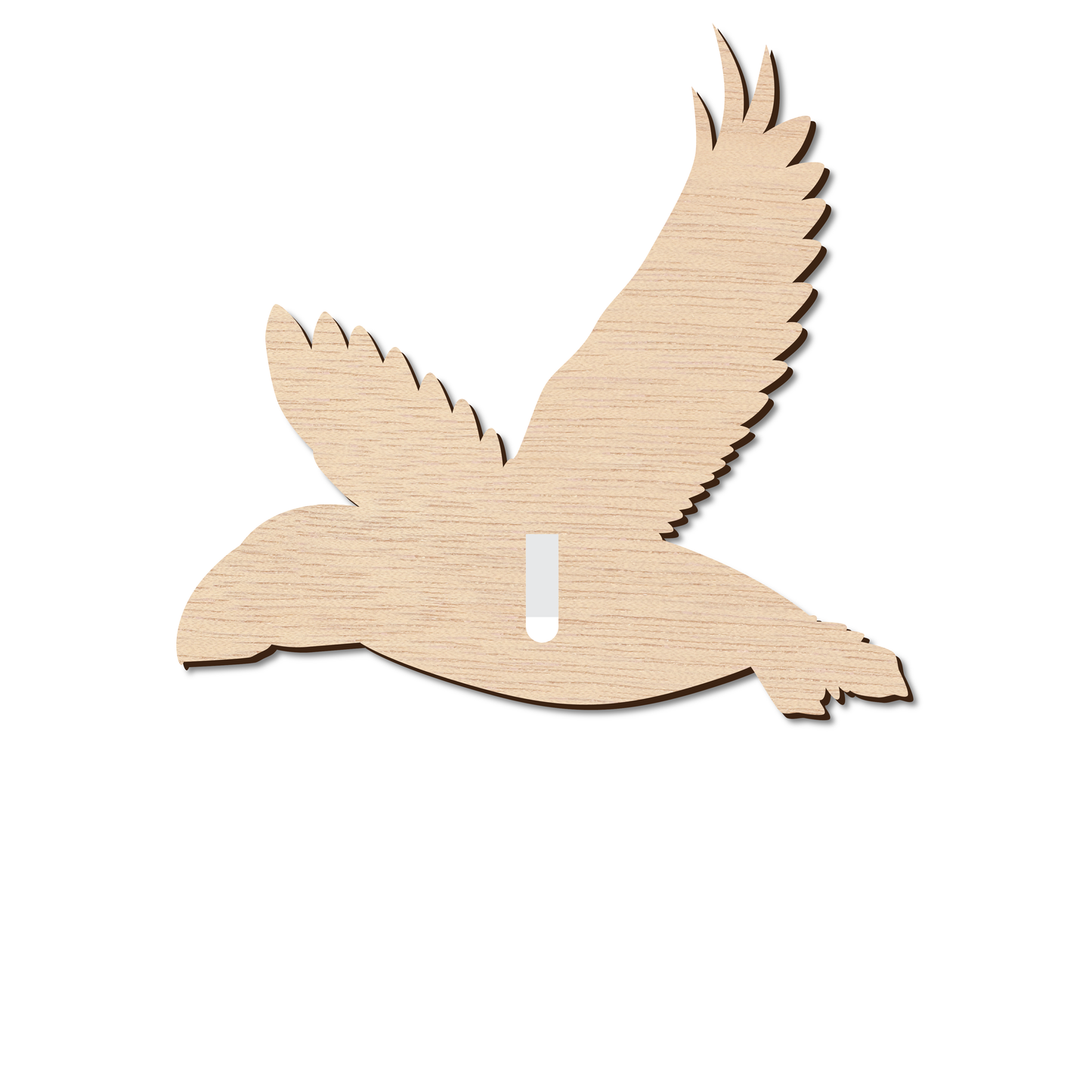 Flying Puffin Wall Plaque No 3 (NATURAL)